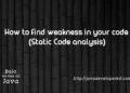 Static code analysis