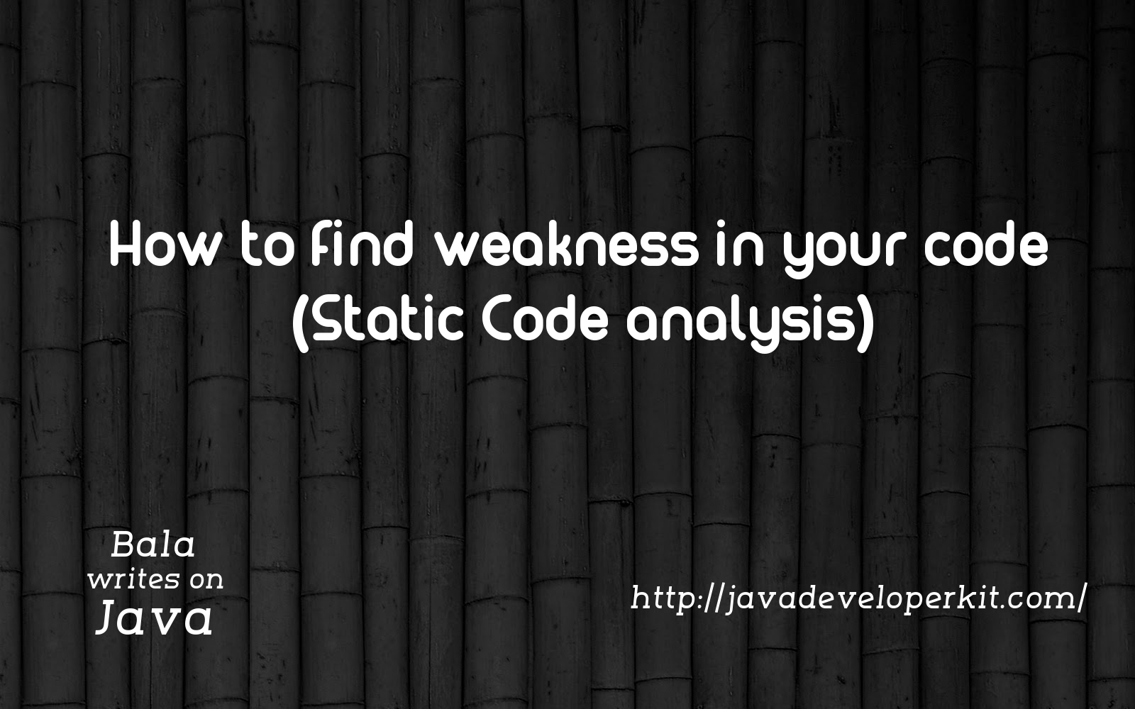 Static code analysis